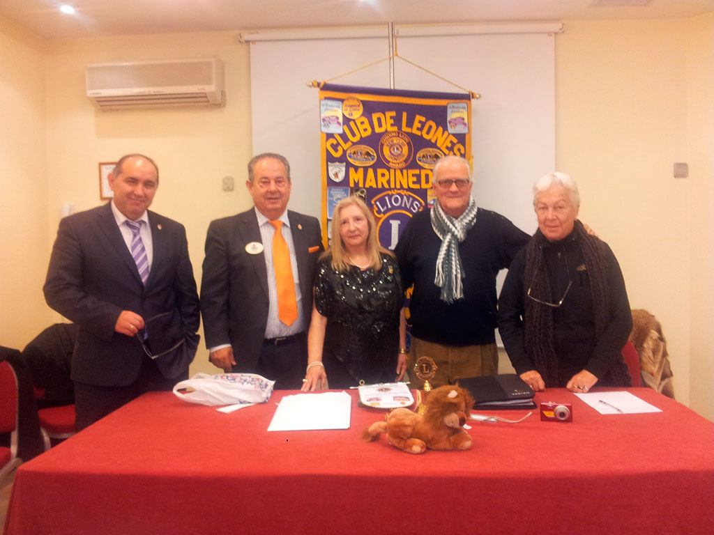 Visita del Gobernador Nacional (Distrito 116-A) al Club  de Leones La Coruña-Marineda