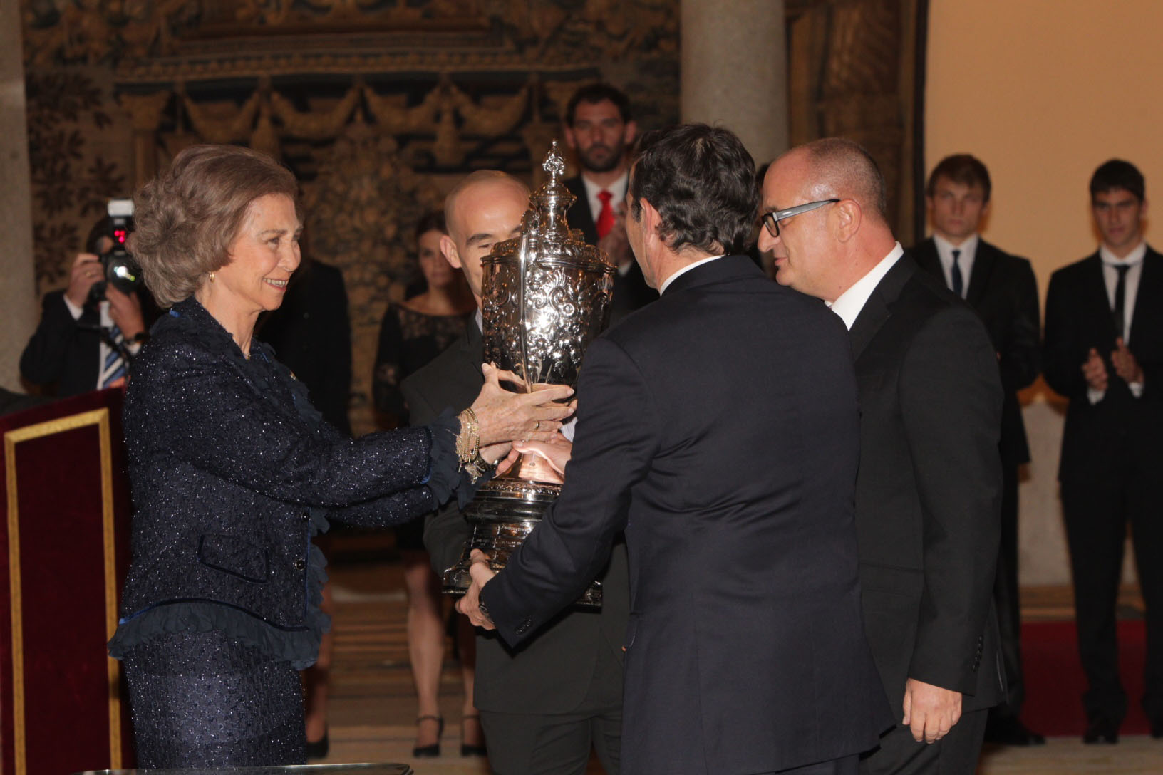 La Selección de Hockey sobre patines recoge el premio Barón Güell