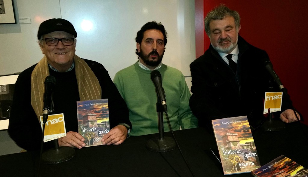 Rafael Quintía presentó, en La Coruña, su nuevo libro “La historia de Galicia en 50 lugares”