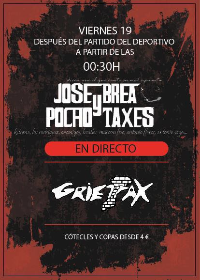 Concierto de José Brea y Pocho Taxes en Grietax