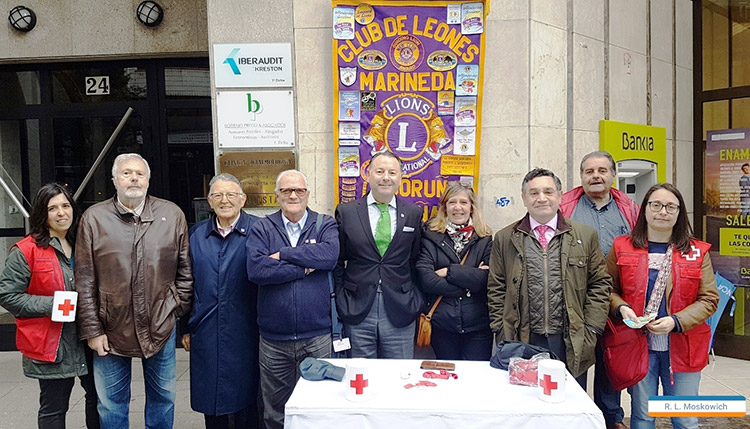 Nueva colaboración del Club de Leones La Coruña-Marineda con la Cruz Roja