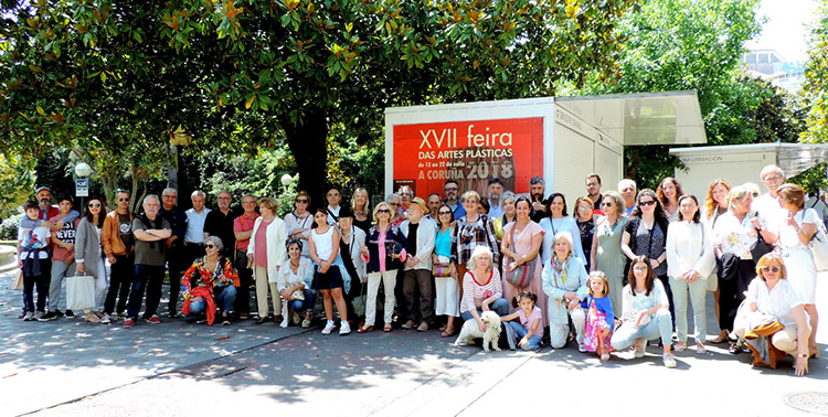 Éxito de la “XVII Feira das Artes Plásticas”, organizada por “ARGA” en La Coruña