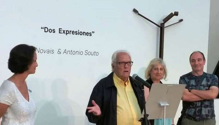 Brillante inauguración de la soberbia exposición “Dos Expresiones”, de Novais y Antonio Souto