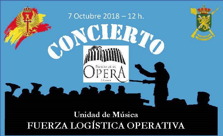 Mañana, en el Palacio de la Ópera de La Coruña, gran Concierto de la Unidad de Música Militar