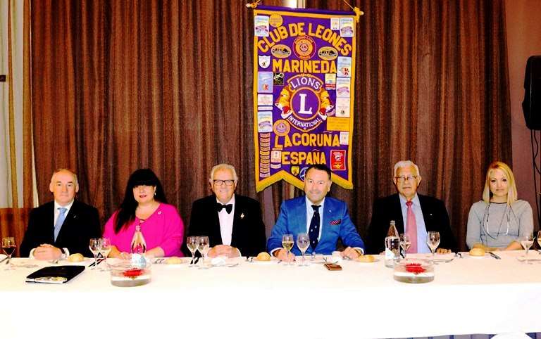 El Club de Leones La Coruña-Marineda celebró, con brillantez, su 25 Aniversario fundacional