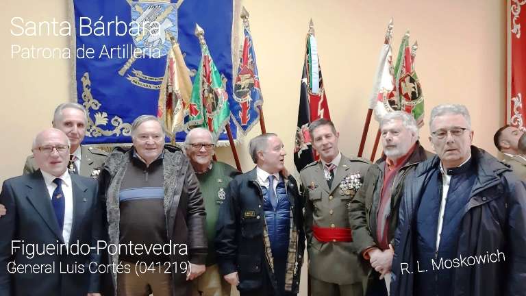 Gran celebración de la Patrona de Artillería, en la base de la “Brilat”, en Figueirido (Pontevedra)