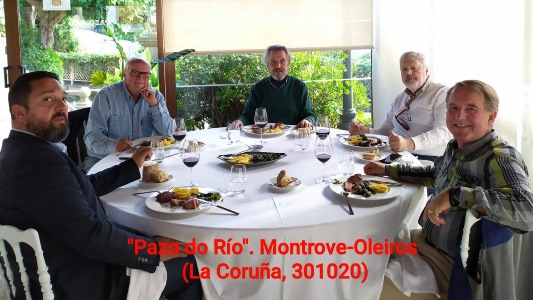 Entrañable “celebración vital”, con Francisco Canabal, en el restaurante del “Pazo do Río”