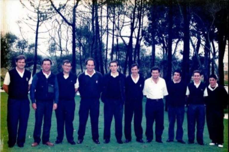 Foto histórica para el golf gallego: la primera selección gallega de golf